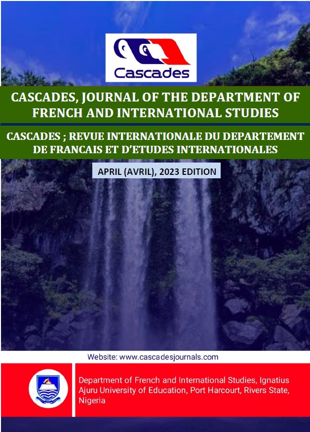 					View Vol. 1 No. 1 (2023): CASCADES APRIL (AVRIL) EDITION 2023
				